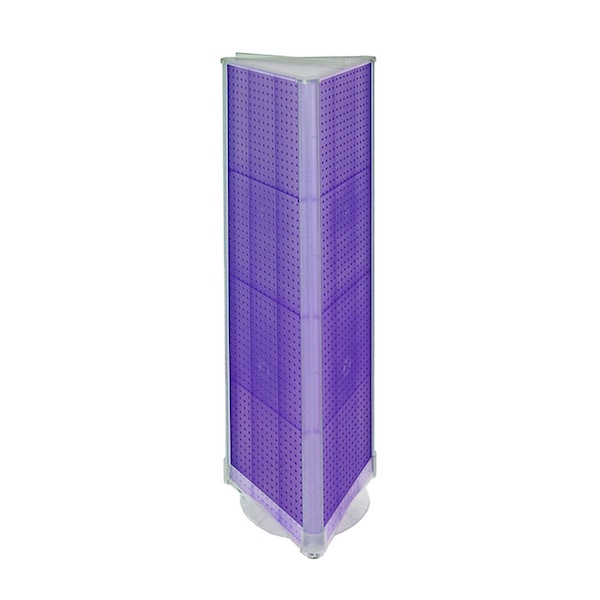 Three-Sided Pegboard Floor Revolving Display Panel Size:16" x 60"